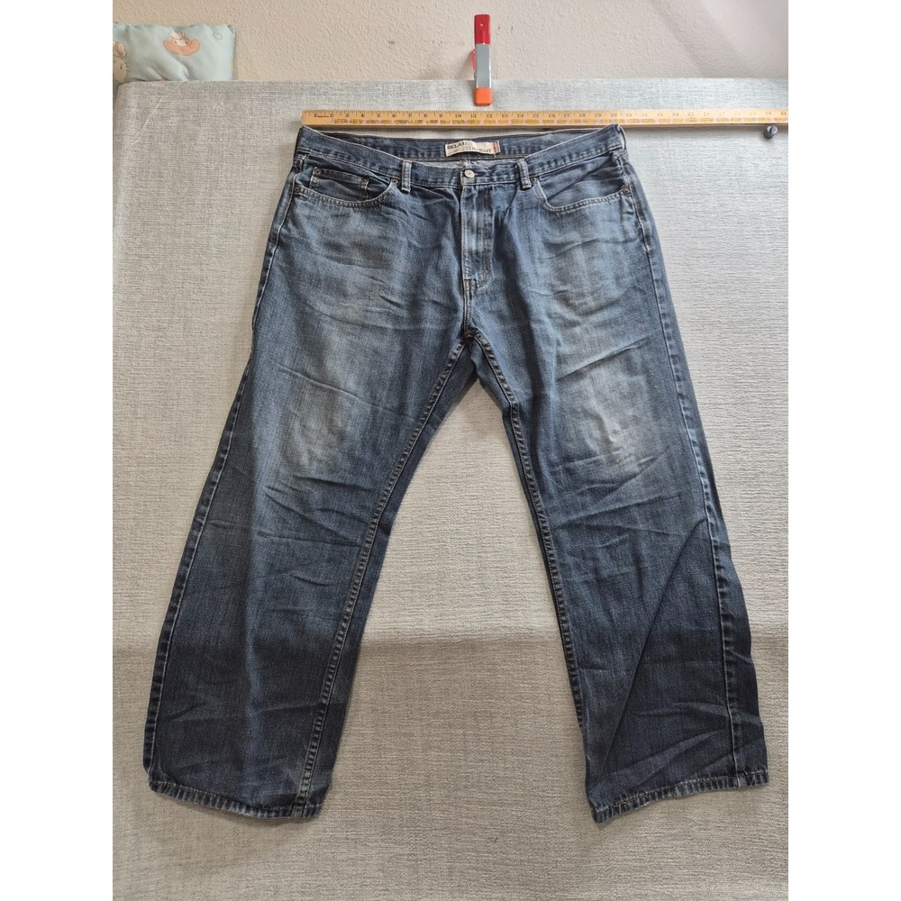 Levis 559 Jeans Mens 40x30 Blue Denim Cotton Relaxed Fit 5 Pockets Straight Leg